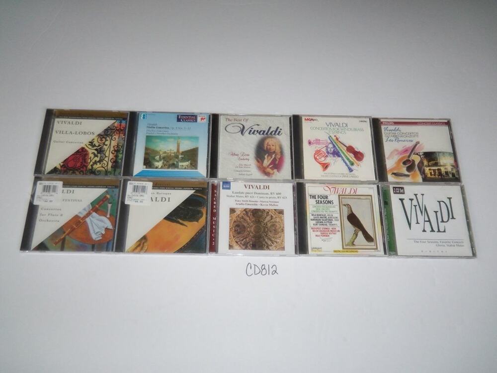 Vivaldi 10 CD Lot Piano Orchestra Symphony Concerto Collection -0618CD812